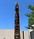 Totem pole by Lelooska, Don Morse Smith (non-Native[83]) at Denver Museum of Nature and Science