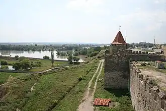 Fortress alongside the Dniester River