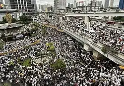 Trillion Peso March at EDSA Shrine, Quezon City during the 2025 Philippine anti-corruption protests.