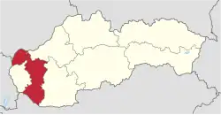 Location of Trnava Region