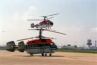 Kamov Ka-32 helicopters of the Republic of Korea Coast Guard