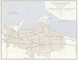 Map of Yantai (labeled as YEN-T'AI (CHEFOO))