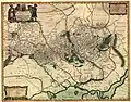 General map of the borders of the new lands of Ukraine in 1649, or Palatinates of Podolia, Kyiv, Bratslav