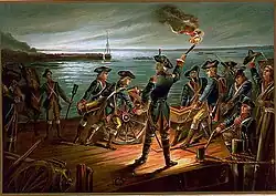 U.S. Army – Artillery Retreat from Long Island 1776, an 1899 portrait