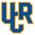 Logo combining the blue and gold letters UCR