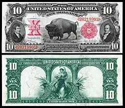 Lewis and Clark were honored (along with the American bison) on the Series of 1901 $10 Legal Tender