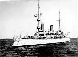 USS Olympia, a protected cruiser.