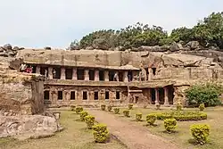 Udayagiri and Khandagiri Caves built by King Kharavela of Mahameghavahana dynasty in second century CE
