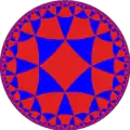 Alternated octagonal or tritetragonal tiling is a uniform tiling of the hyperbolic plane