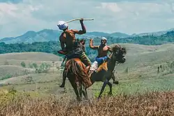 Pasola, a traditional horseback spear-throwing from East Nusa Tenggara