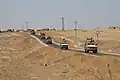 Turkish MRAP Kirpi (behind) and U.S. MRAP Oshkosh M-ATV (in front), Northern Syria