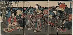 Fukikusa Garden Excursion by Utagawa Kunisada