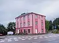 A pink building in Vääksy, Asikkala, Finland.