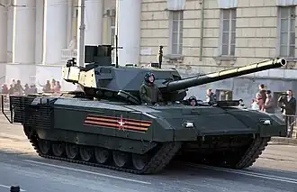 A view of T-14 Armata tank