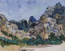 Vincent van Gogh Mountains at Saint-Rémy, 72.8 x 92 cm, 1889