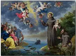 St. Anthony of Padua Preaching to the Fish, by Victor Wolfvoet II.