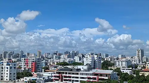 View of La Esperilla district in Santo Domingo, Dominican Republic