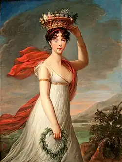 Julie Lebrun as Flora; by Élisabeth Vigée Le Brun; c.1799; oil on canvas; 129.5 x 97.8&nbsp;cm; Museum of Fine Arts (St. Petersburg, Florida), US
