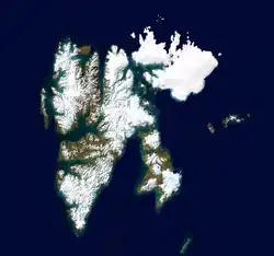 Landsat view of Svalbard