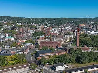 Waterbury skyline in 2025