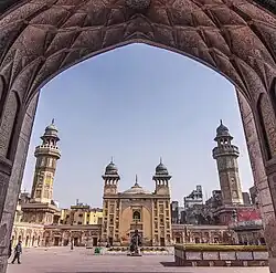 Lahore's Wazir Khan Mosque is considered to be the most ornate Mughal-era mosque.[96]