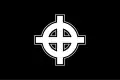 A Celtic cross flag used by white supremacists