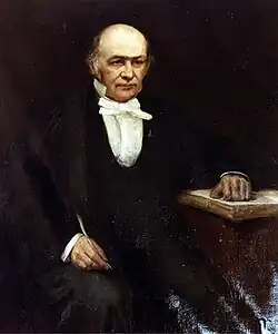Portrait of William Rowan Hamilton, seated and looking go the left