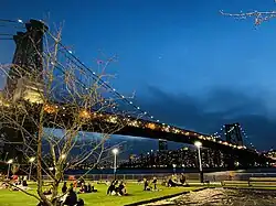 Williamsburg Bridge and Domino Park