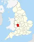 Worcestershire within England