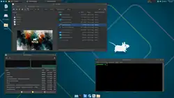 Xfce 4.20 with Thunar, Xfce Terminal, and Xfce Task Manager on Linux