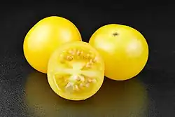 Yellow cherry tomatoes