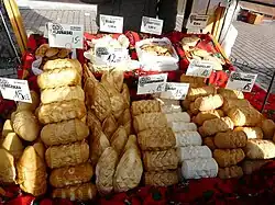 Traditional oscypek cheese