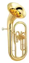 Photograph of a bell-forward euphonium