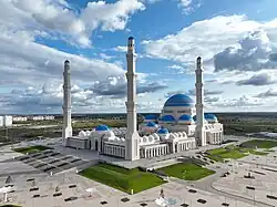 Astana Grand Mosque is the largest mosque in Central Asia in Astana, Kazakhstan