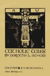 book cover showing a monochrome drawing of Christ, arms stretched