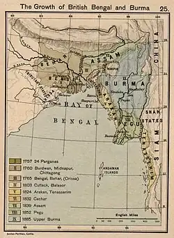 Expansion of British Bengal and Burma