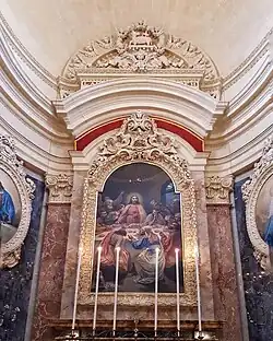 The Last Supper by Lazzaro Pisani, 1917, the altarpiece of Corpus Christi Parish Church in Għasri, Malta