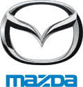 The brand symbol, adopted in 1997, with the V-shape wings inside, standing for “growth” and “improvement” and Mazda logo in Mazda blue.[35]
