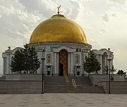 Türkmenbaşy Ruhy Mosque in Gypjak, Ashgabat, Turkmenistan