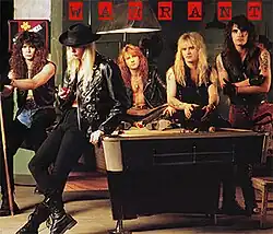 From left to right: Steven Sweet, Jani Lane, Erik Turner, Joey Allen, Jerry Dixon