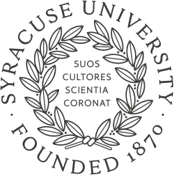 school name around wreath around Latin motto