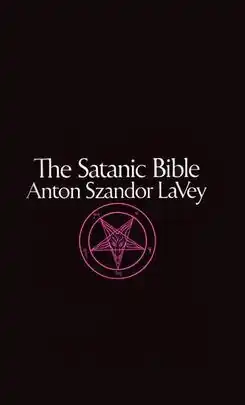 Cover of the book showing title and author in white text above a purple Sigil of Baphomet