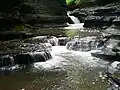The falls at Buttermilk Falls State Park